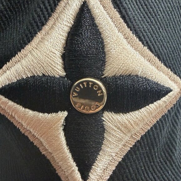 Louis Vuitton Black Monogram Day Baseball Cap Hat - Picture 3 of 4